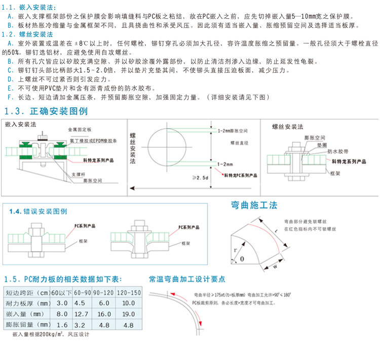 農用溫室PC透明浪板
